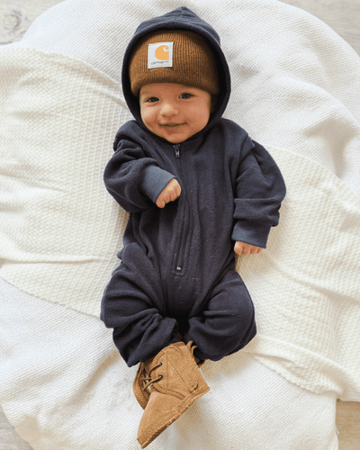 Ezra Hooded Jumpsuit - Midnight Blue