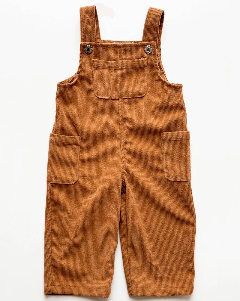 Liam Corduroy Overalls - Caramel