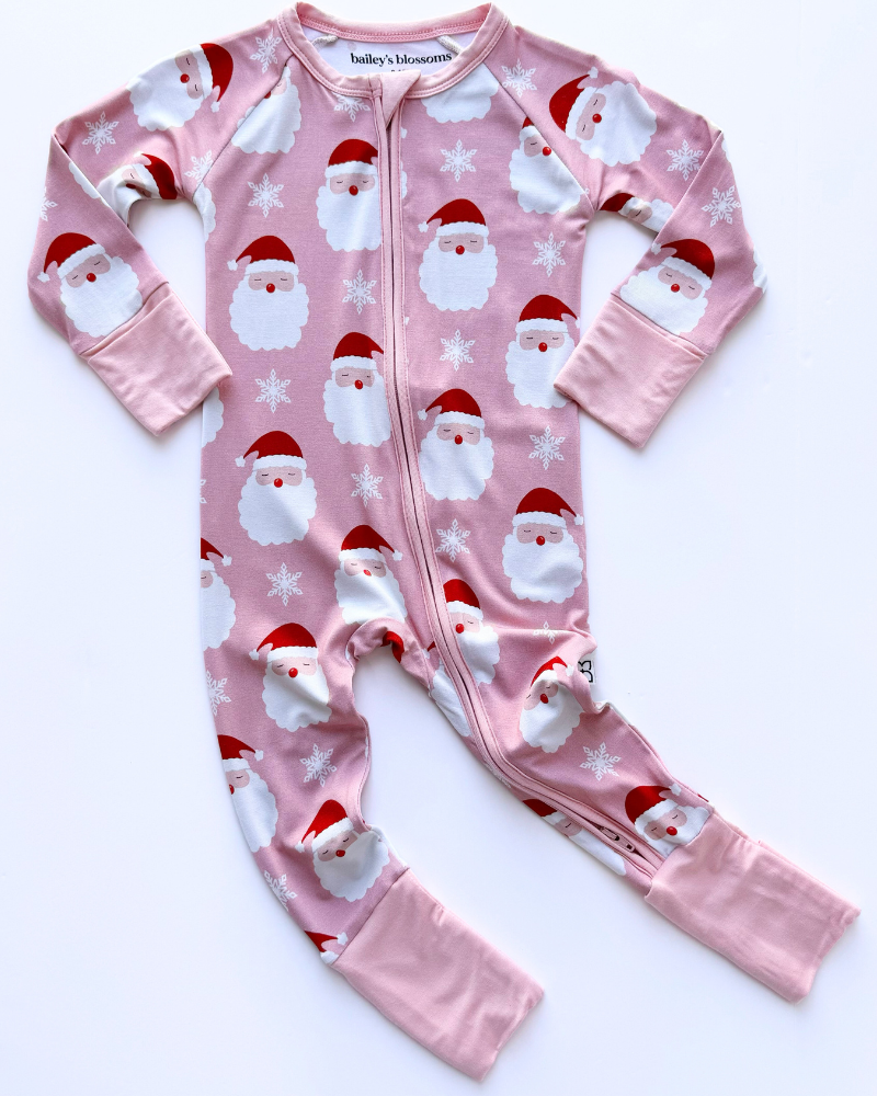 Family Matching Sleepwear - Pink Santa