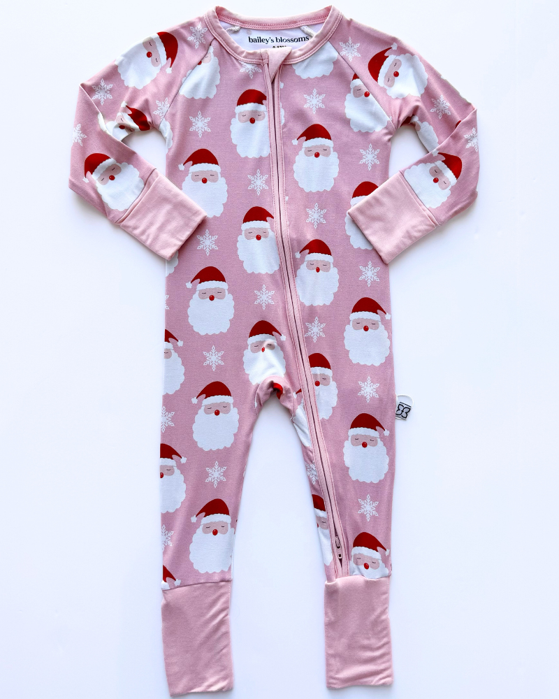 Family Matching Sleepwear - Pink Santa