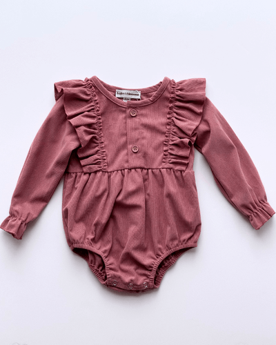 Samantha Bubble Romper - Deep Mauve