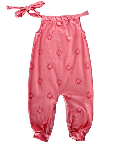 Addison Adjustable Strap Jumpsuit - Pink Boho Dots #product_type - Bailey's Blossoms