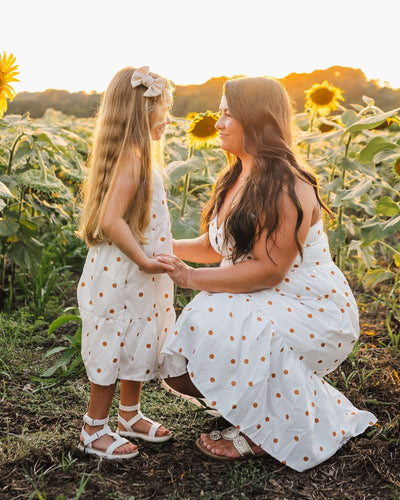 Brooklyn Sun Dress - Ivory Daisy #product_type - Bailey's Blossoms