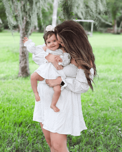 Calliope Puff Sleeve Off Shoulder Dress - Small Flowers