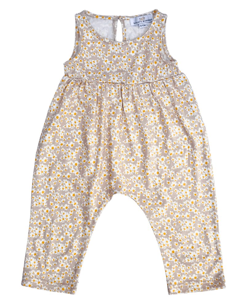 Cora Bubble Jumpsuit - Champagne & Daisies #product_type - Bailey's Blossoms