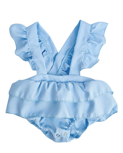 Ella Ruffle Suspender Skirt - Sky Blue #product_type - Bailey's Blossoms