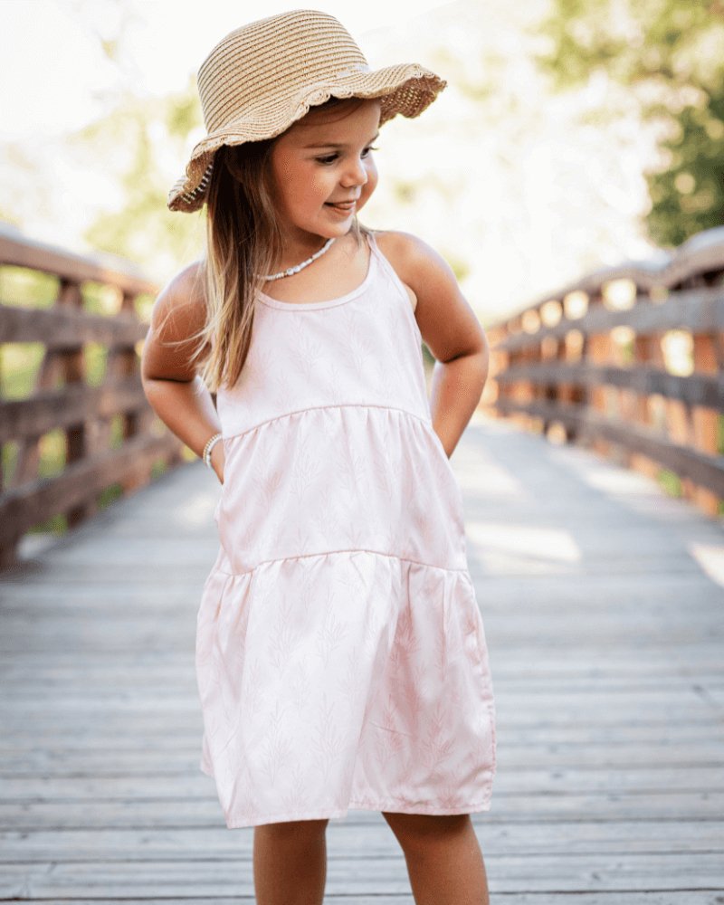 Jessica Layered Sun Dress - Pink Sprigs #product_type - Bailey's Blossoms