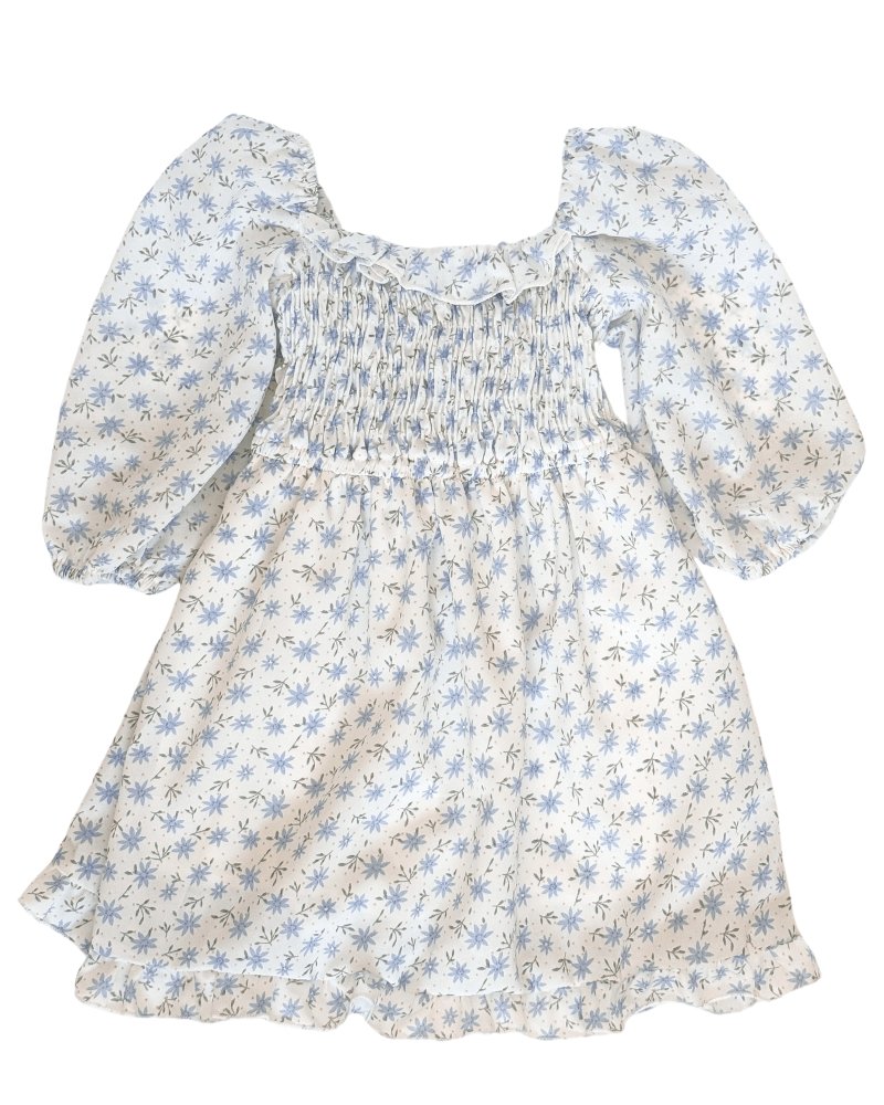 Kristy Dress - Blue Floral #product_type - Bailey's Blossoms