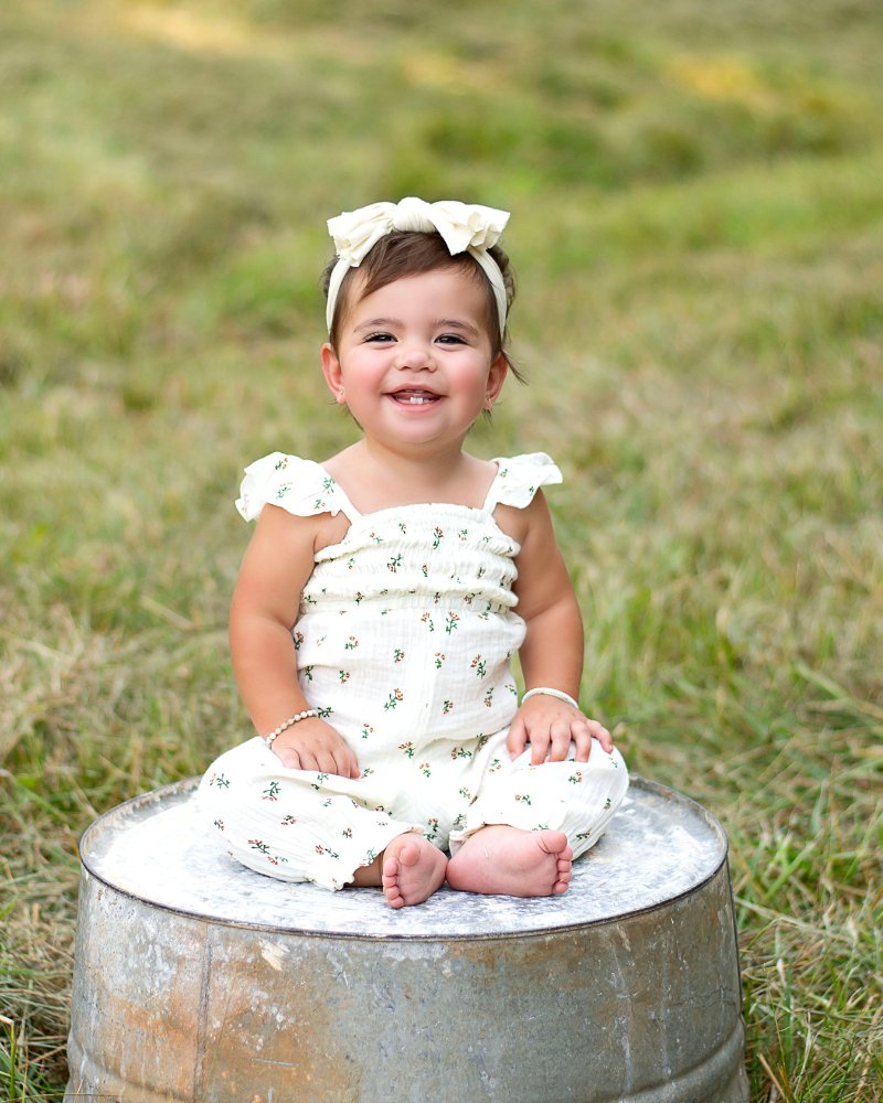 Paisley Smocked Ruffle Jumpsuit - Ivory Floral #product_type - Bailey's Blossoms